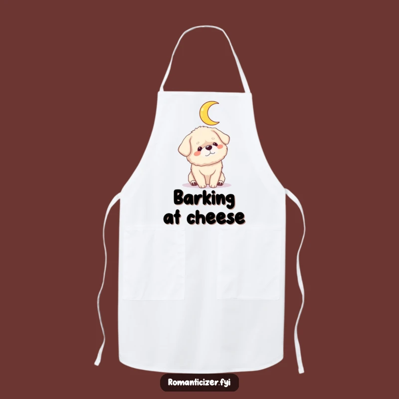 Funny Dog Moon Apron: Cook with Love Under the Stars, A Practical Funny Gift
