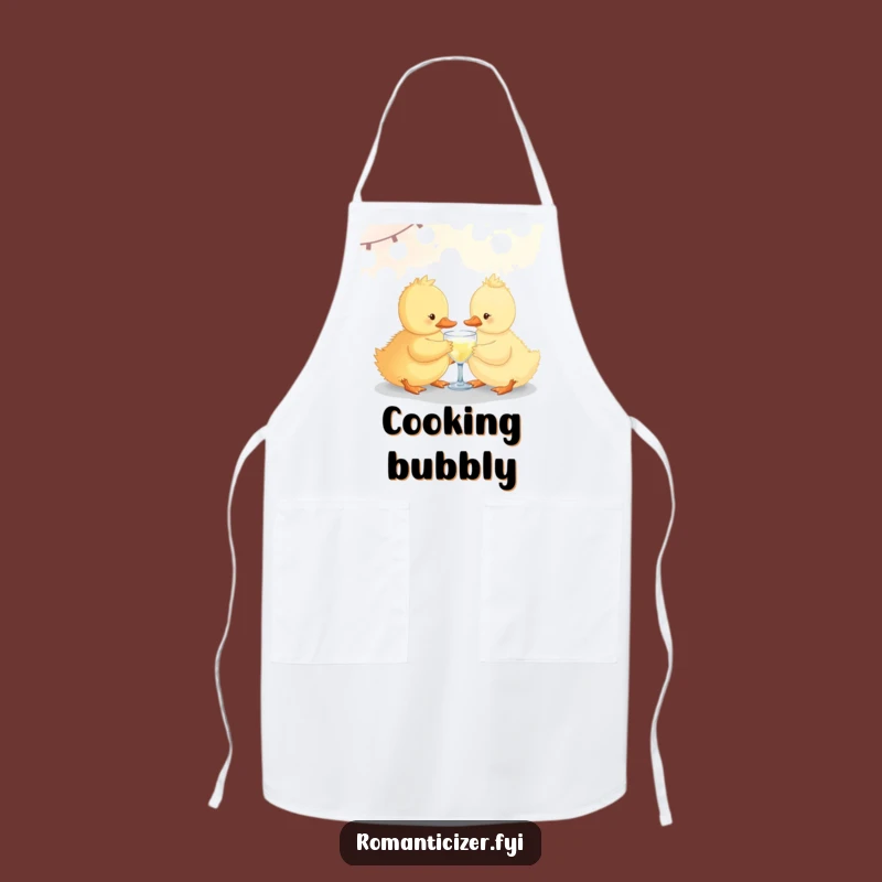 Funny Duckling Sparkle Drink Apron - Chef's Cheerful Kitchen Accessory