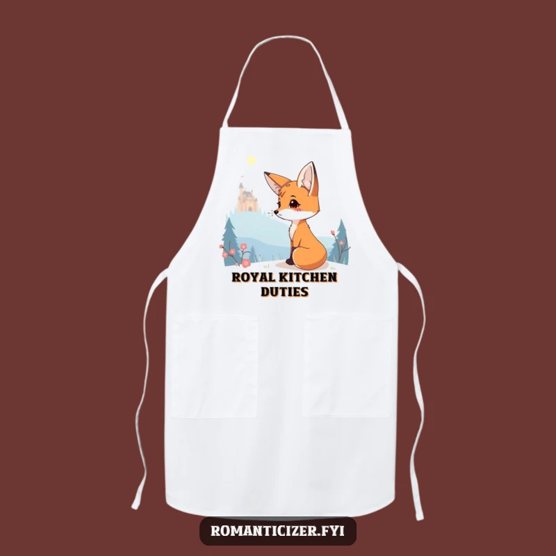 Funny Fox Castle Apron: Cook Up Some Funny Adventures