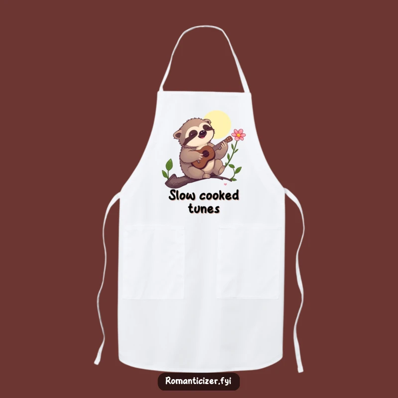 Funny Sloth Serenade Apron - Cook & Relax with Hilarious Style