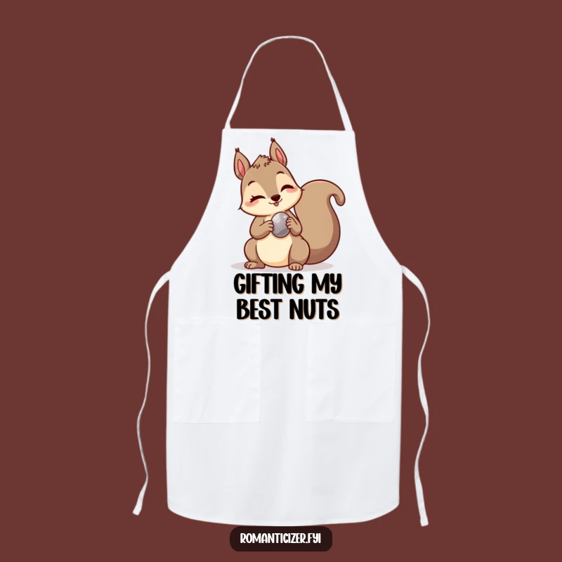 Funny Squirrel Gifting Apron: Cook with a Wink and a Smile