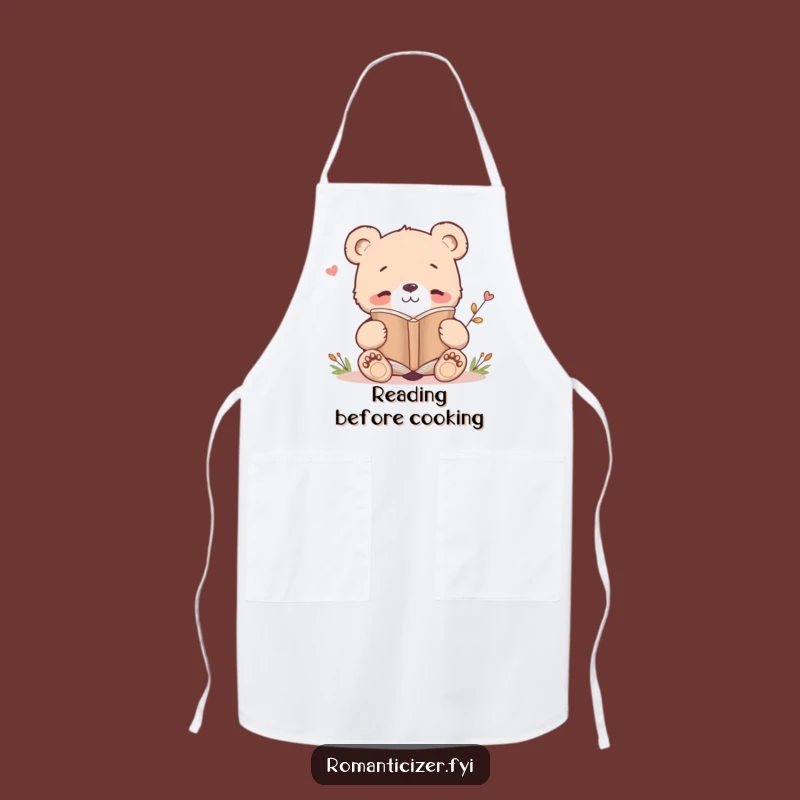 Funny Bear Cub Poetry Apron: Cook Up Some Laughs in the Kitchen