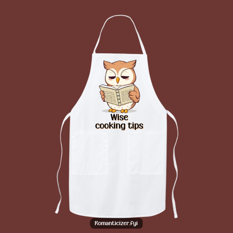 Funny Owl Sonnet Apron: Culinary Creativity with Literary Flair