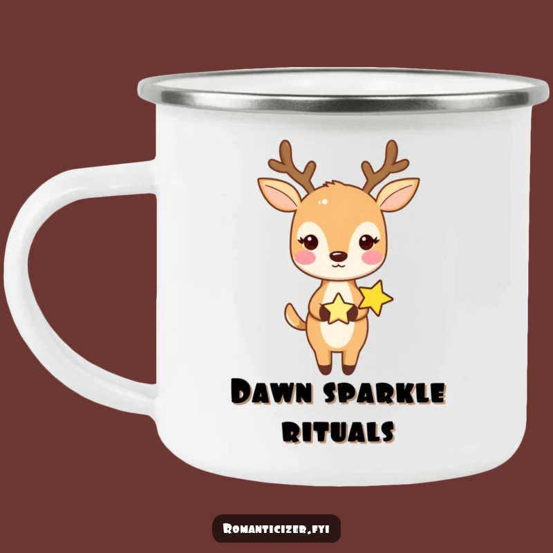 Funny Deer and Star Camping Mug: Sip Your Adventure with Celestial Magic