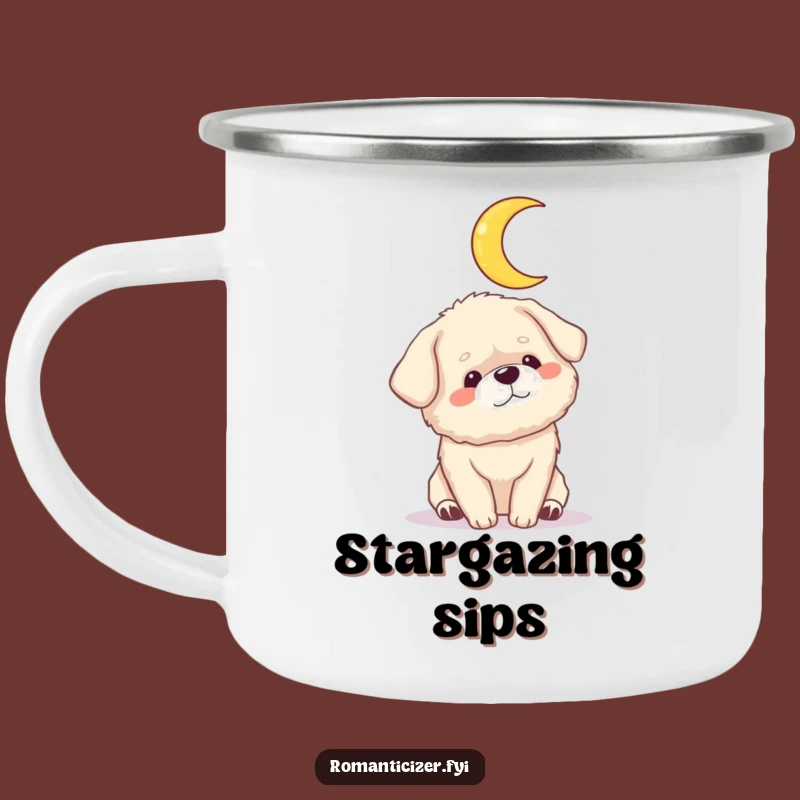 Funny Dog Moon Camping Mug: Stargazing with Your Pup, A Durable Funny Gift