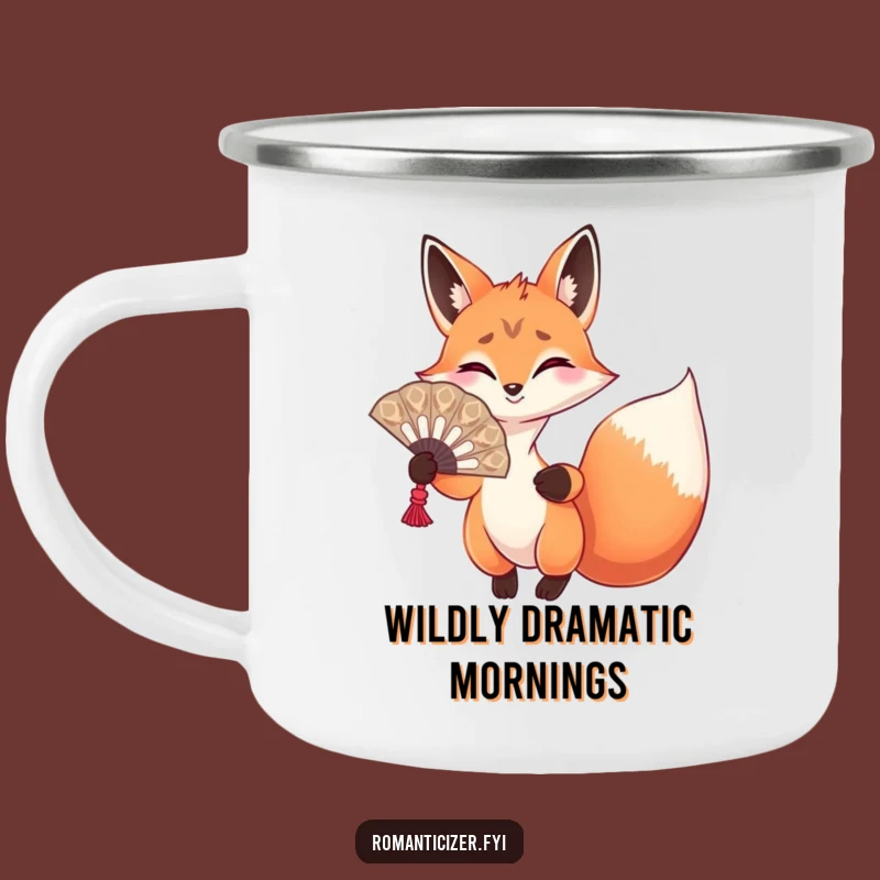Funny Fox Campfire Mug: Hilarious Drinkware for Dramatic Outdoor Moments