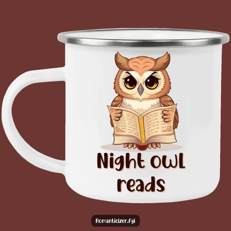 Funny Wise Owl Camping Mug: Campfire Tales, Delightful Funny Gift