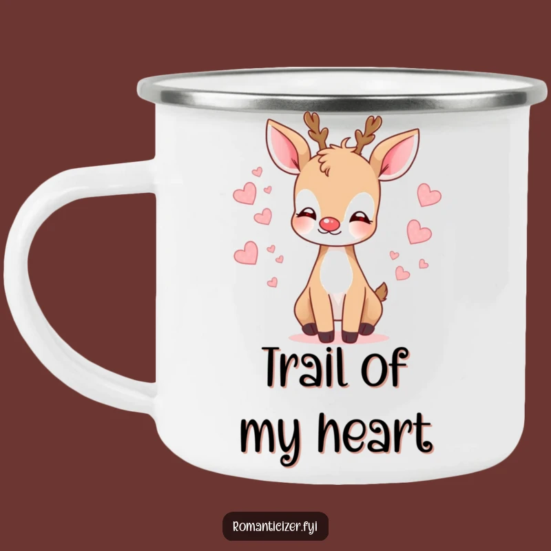 Funny Deer Kiss Camping Mug A Gentle Companion For Romantic Getaways