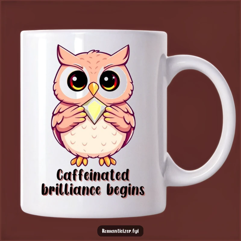 Funny Owl Jewel Mug: Wise Presentation, Perfect Humorous Gift