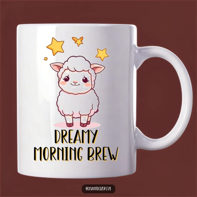 Funny Sheep Star Mug: Peaceful Night Sky Gift for Dreamers