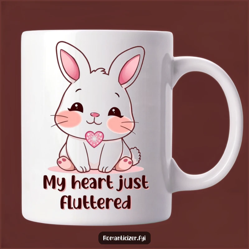 Funny Blushing Bunny Love Mug: Hilarious Sweet Gift for Adorable Affection