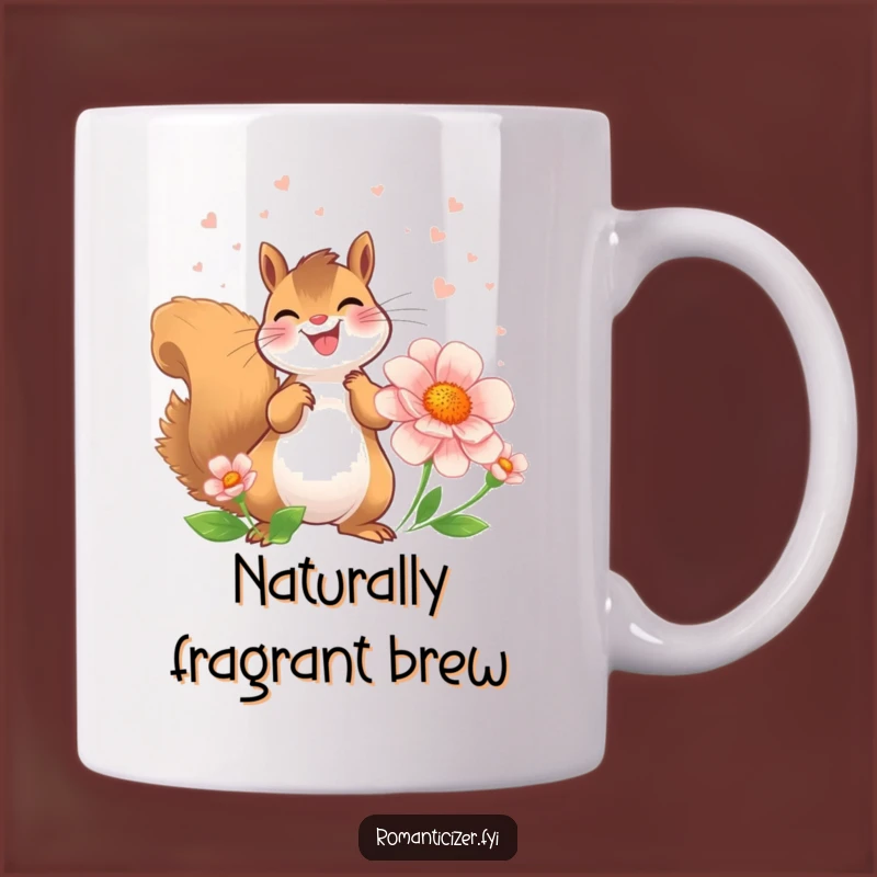 Funny Squirrel Perfume Mug: Joyful Gardener, Delightful Funny Gift!