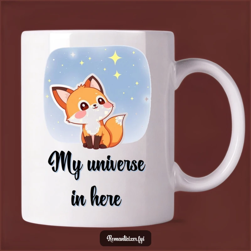 Funny Fox Starry Eyes Mug: A Whimsical Celestial Gift for Dreamers