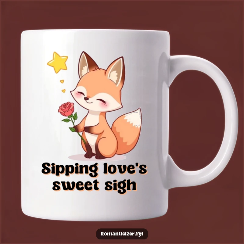 Funny Fox Romantic Star Gazer Mug: Hilarious Dreamy Gift for Lovers