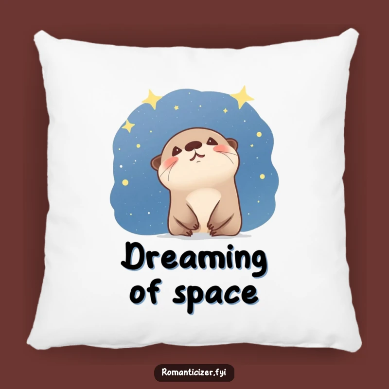 Funny Otter Starry Sky Pillow - Cozy Wonder Gift for Bedrooms