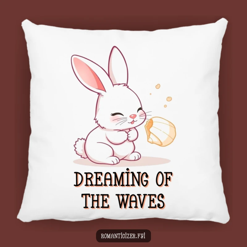 Funny Rabbit Seashell Pillow: Cozy Comfort, Delightful Funny Gift!