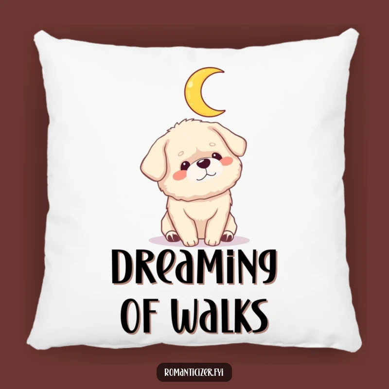 Funny Dog Moon Pillow: Cozy Dreams with Your Pup, A Soft Funny Gift