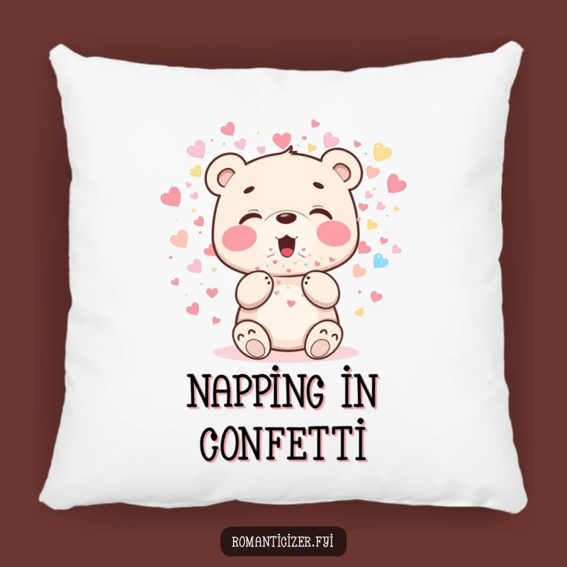 Funny Bear Cub Comfort Pillow: Hilarious Accent Pillow for Cozy, Festive Spaces