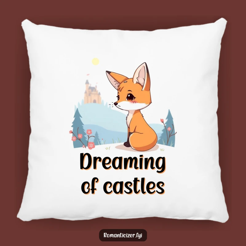 Funny Fox Castle Pillow: Cozy Up with Dreams of Funny Adventures