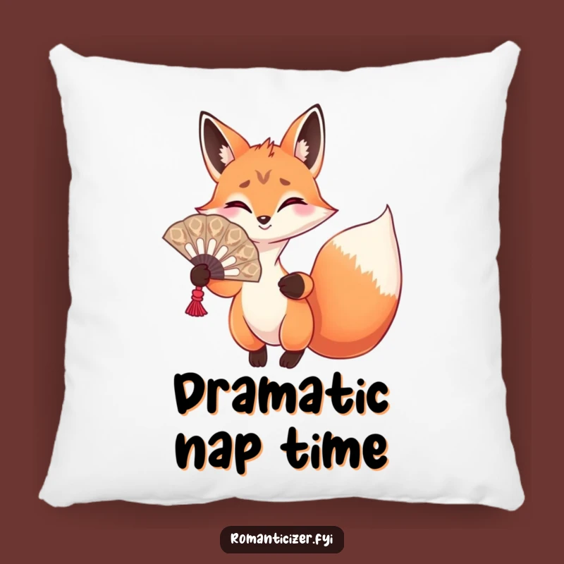 Funny Fox Diva Pillow: Hilarious Accent Pillow for Cozy, Dramatic Spaces