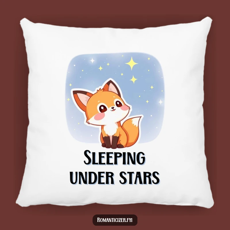 Funny Fox Starry Eyes Pillow: Cozy Celestial Comfort for Dreamy Nights