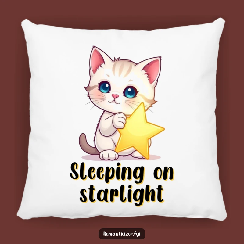 Funny Kitten Star Pillow: Cozy Dreams with Your Kitty, A Soft Funny Gift
