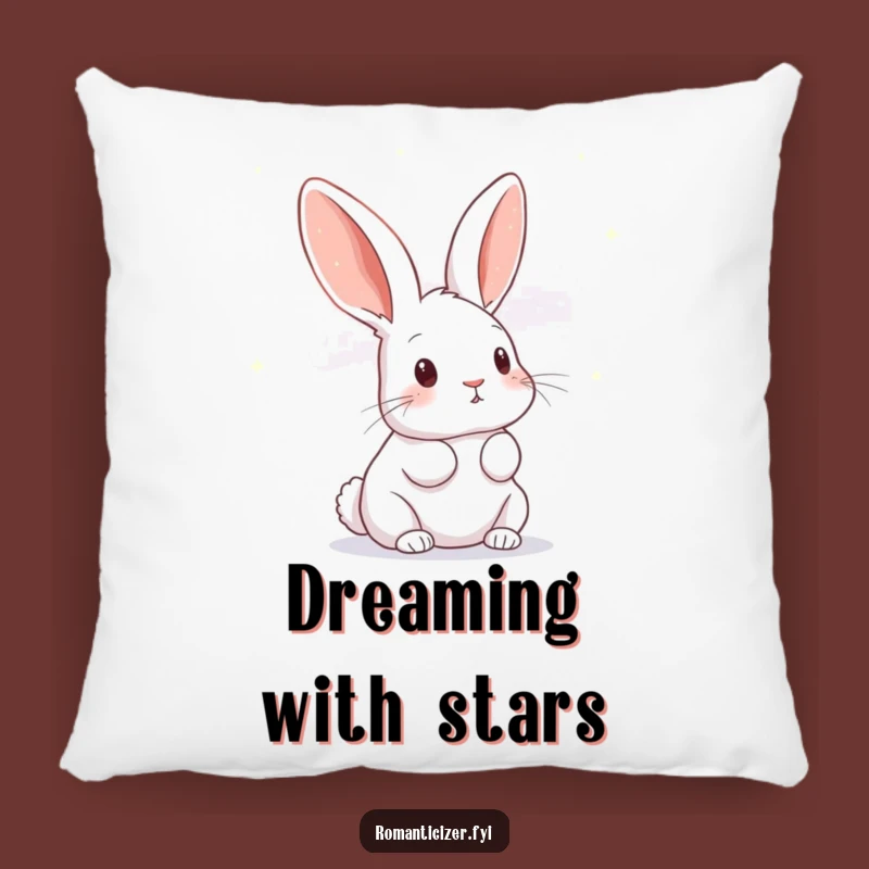 Funny Rabbit Dream Pillow: Hilarious Accent Pillow for Cozy, Stargazing Spaces
