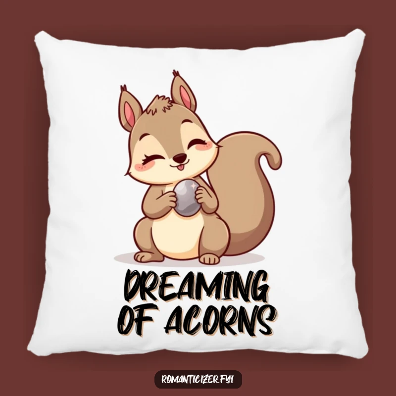 Funny Squirrel Wink Pillow: Cozy Comfort with a Playful Touch