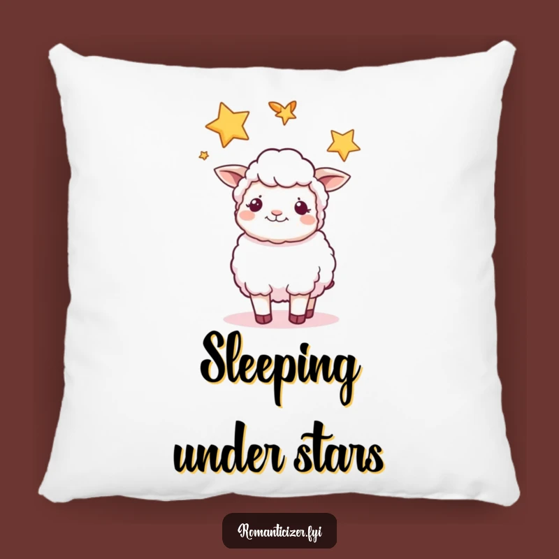 Funny Sheep Star Pillow: Cozy Dreamy Accent for Peaceful Slumber