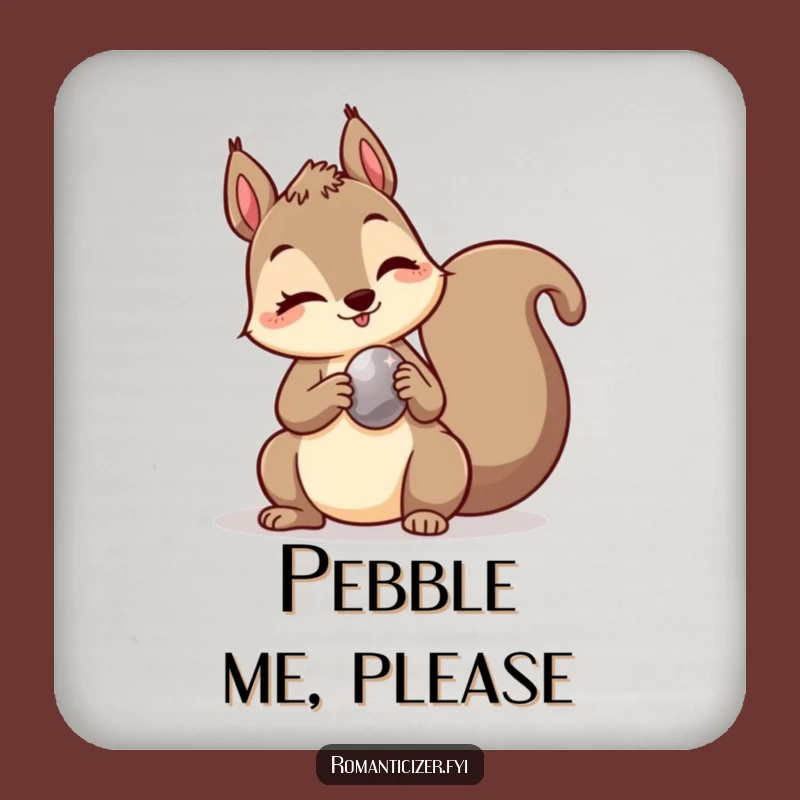 Funny Squirrel Wink Coasters: Protect Surfaces with Playful Charm