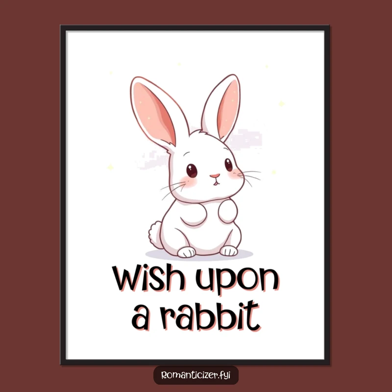 Funny Rabbit Celestial Poster: Hilarious Wall Art for Dreamy and Curious Spaces