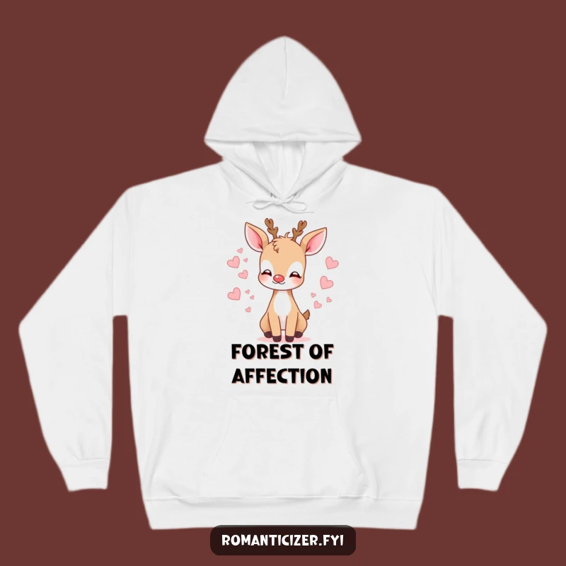 Funny Deer Kiss Hoodie A Cozy & Loving Gift For Gentle Hearts