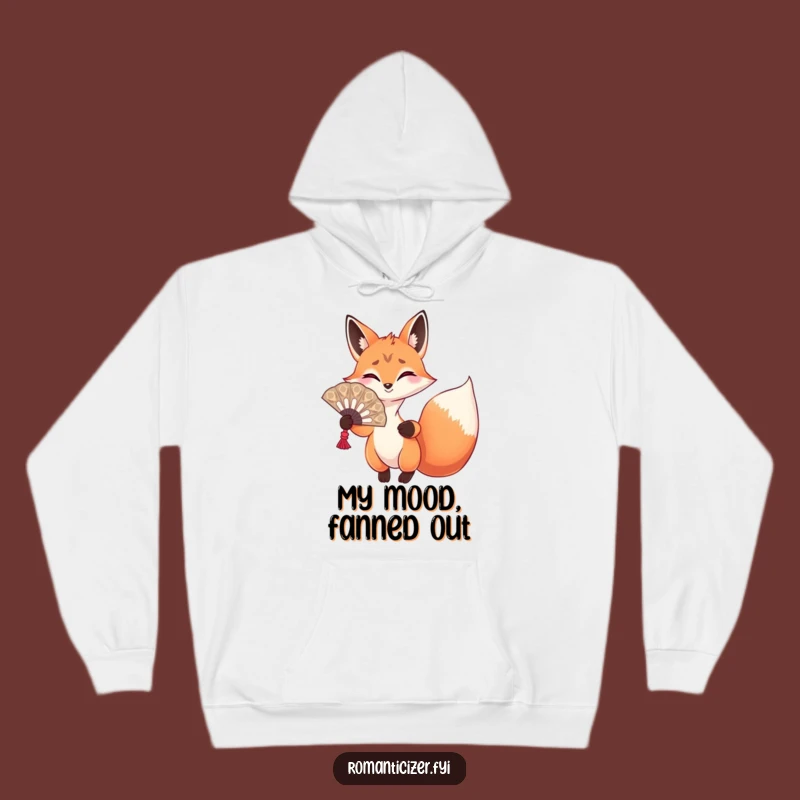 Funny Fox Diva Hoodie: Cozy and Hilarious Pullover for Dramatic Expressions