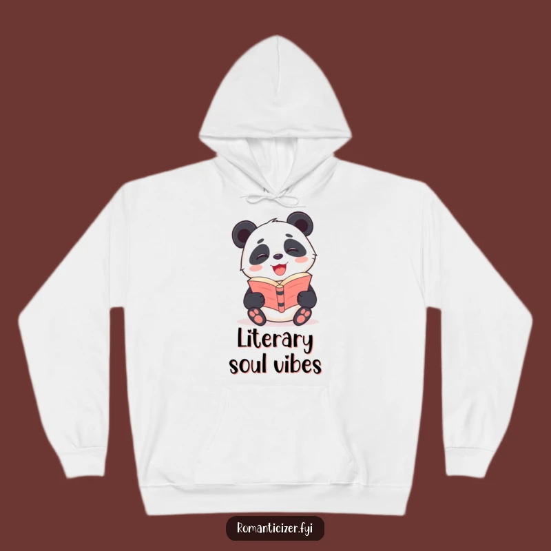 Funny Panda Poetry Hoodie: Cozy Book Lover Sweatshirt, Ideal Funny Gift!