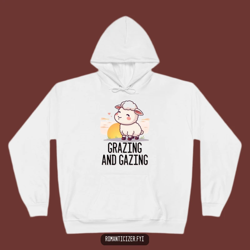 Funny Sheep Sunset Hoodie: Cozy Contentment, Wonderful Funny Gift