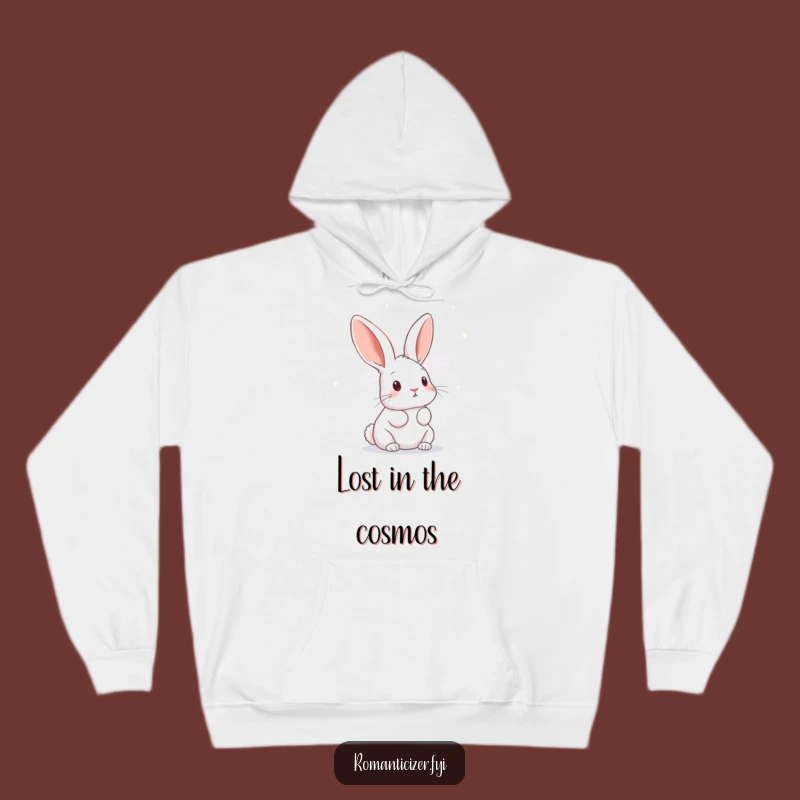 Funny Rabbit Dreamer Hoodie: Cozy and Hilarious Pullover for Night Sky Admirers