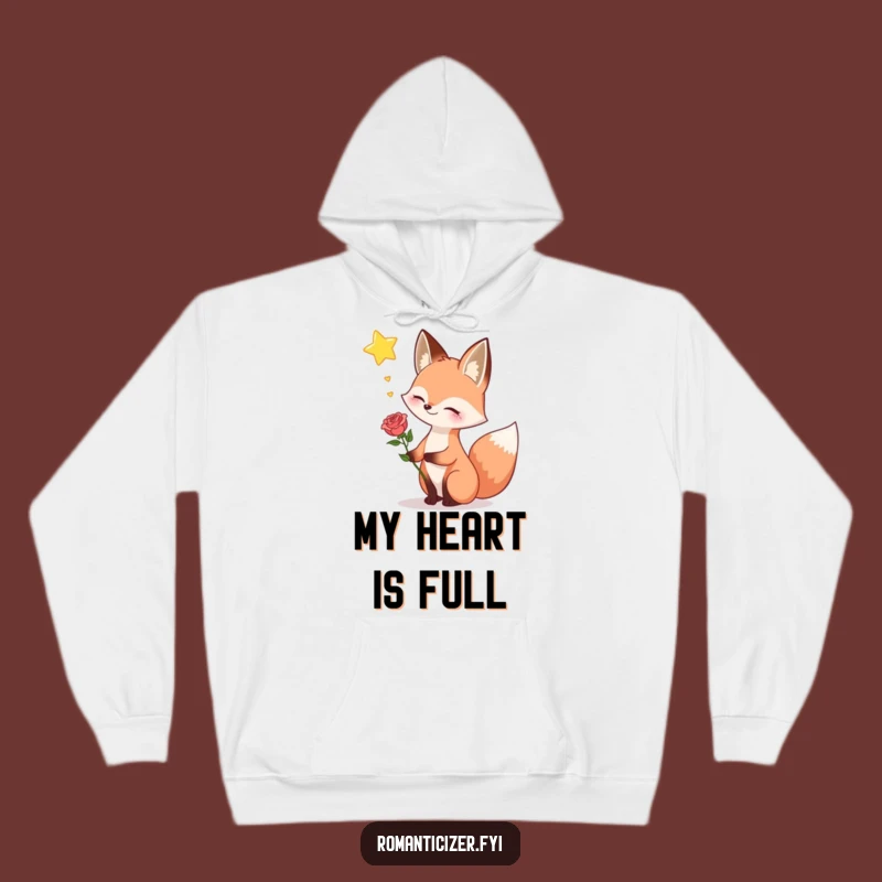 Funny Fox Dreamy Star Hoodie: Cozy and Hilarious Romantic Comfort