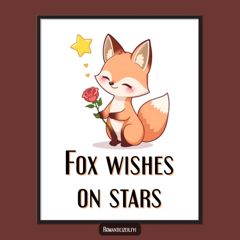 Free Printable Wall Art: Dreamy Fox Romance, Hilarious Starry Night Downloadable Decor