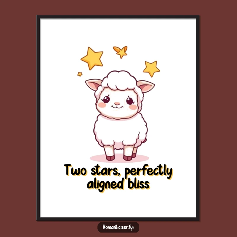 Free Printable Sheep Wall Art: Starry Pair Downloadable Decor for Calm Spaces
