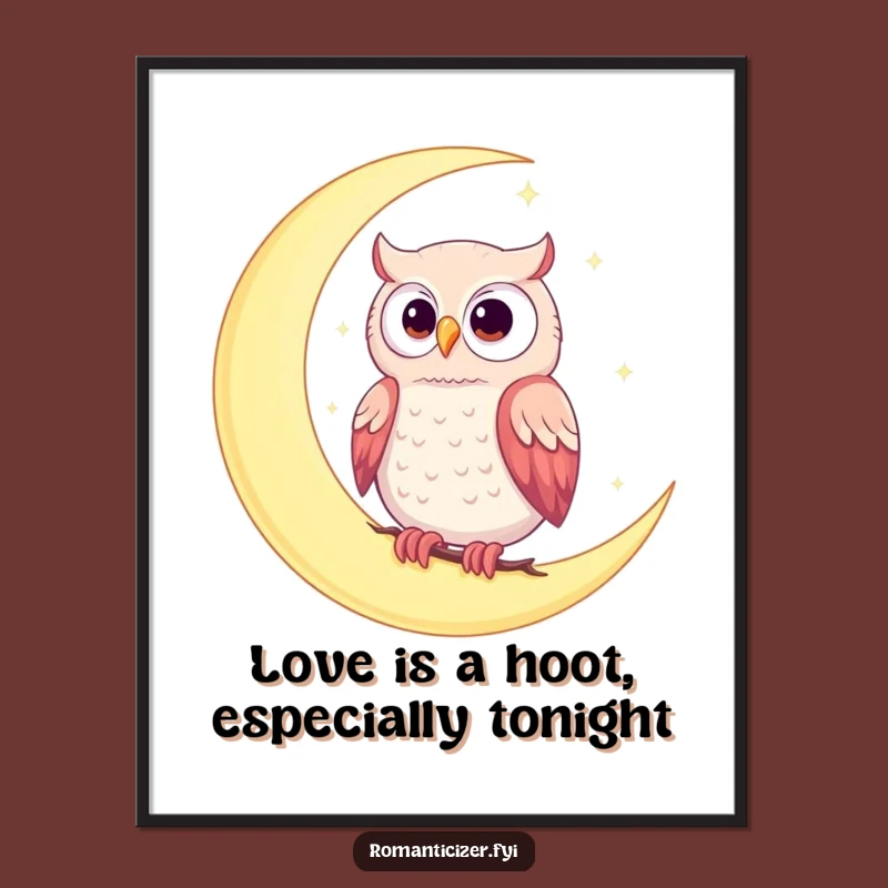Free Printable Romantic Owl Wall Art - Dreamy Downloadable Celestial Decor