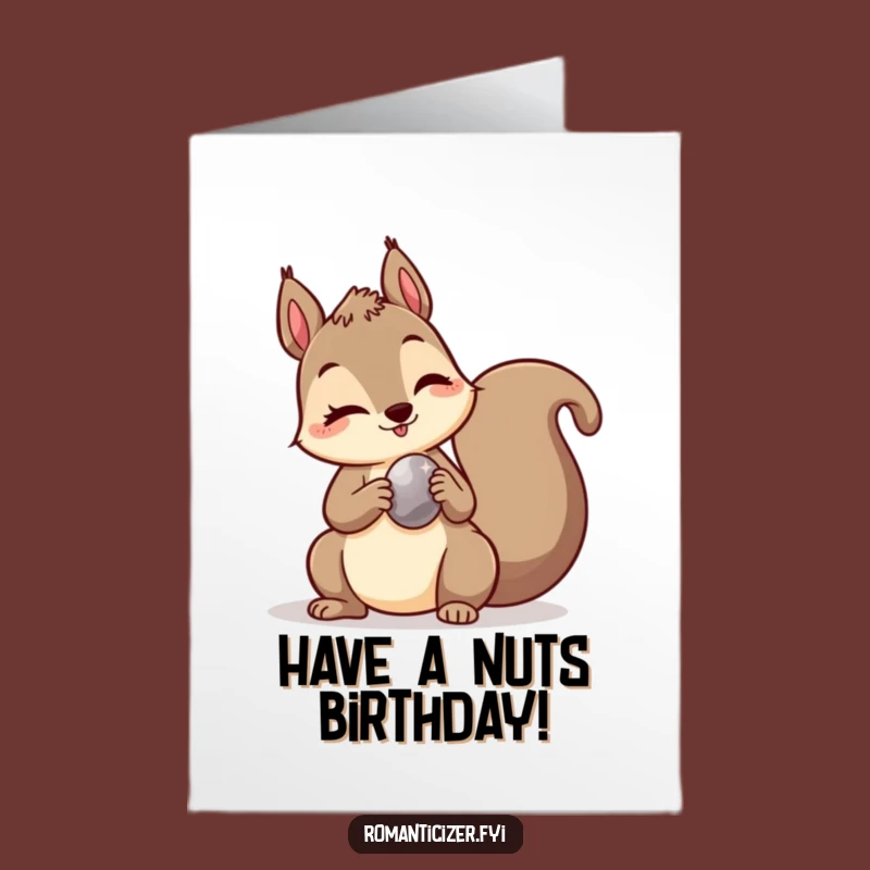 Free Printable Squirrel Wink Card - Funny Downloadable Birthday Gift