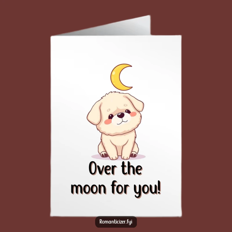 Free Printable Funny Dog Congrats Card: Moonlit Dreams Hilarious Downloadable Greeting