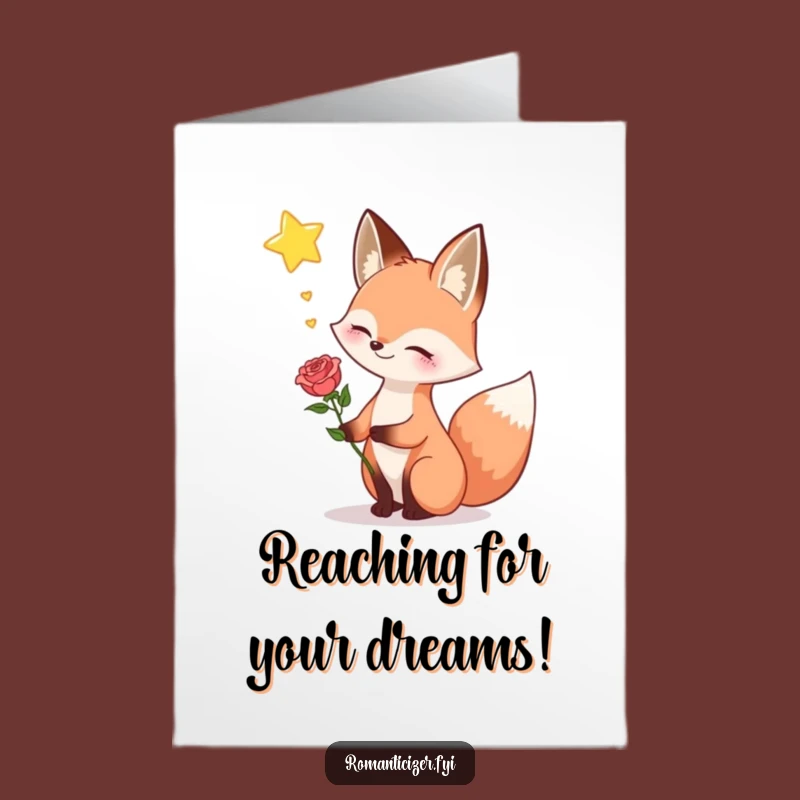 Free Printable Congrats Card: Fox's Romantic Wish, Hilarious Celebration Downloadable Gift