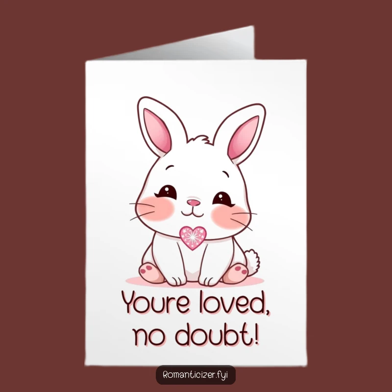 Free Printable Congrats Card: Bunny's Affectionate Wish, Hilarious Sweet Success Gift