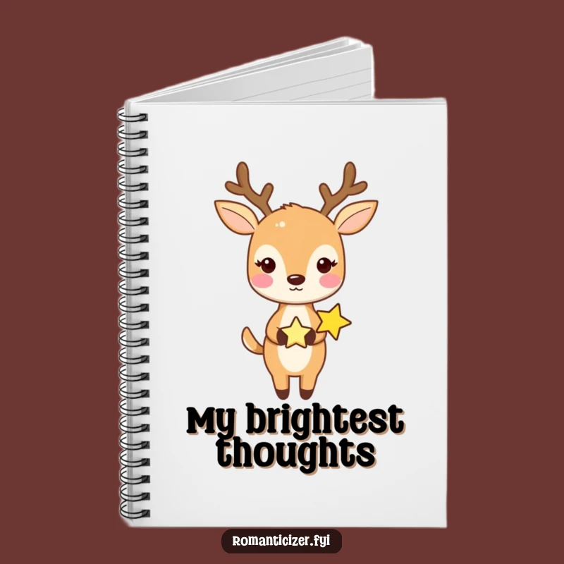 Funny Deer and Star Notebook: Journal Your Dreams with Celestial Inspiration
