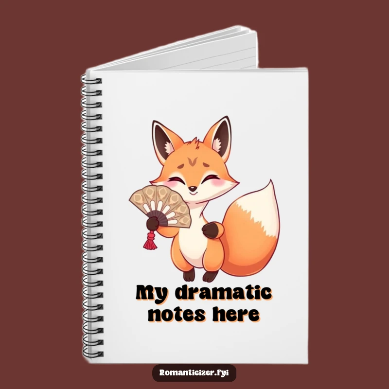 Funny Fox Drama Notebook: Hilarious Journal for Your Most Theatrical Thoughts
