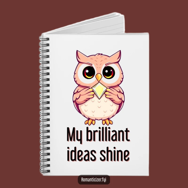 Funny Owl Jewel Notebook: Wise Reflections, Humorous Journal Gift