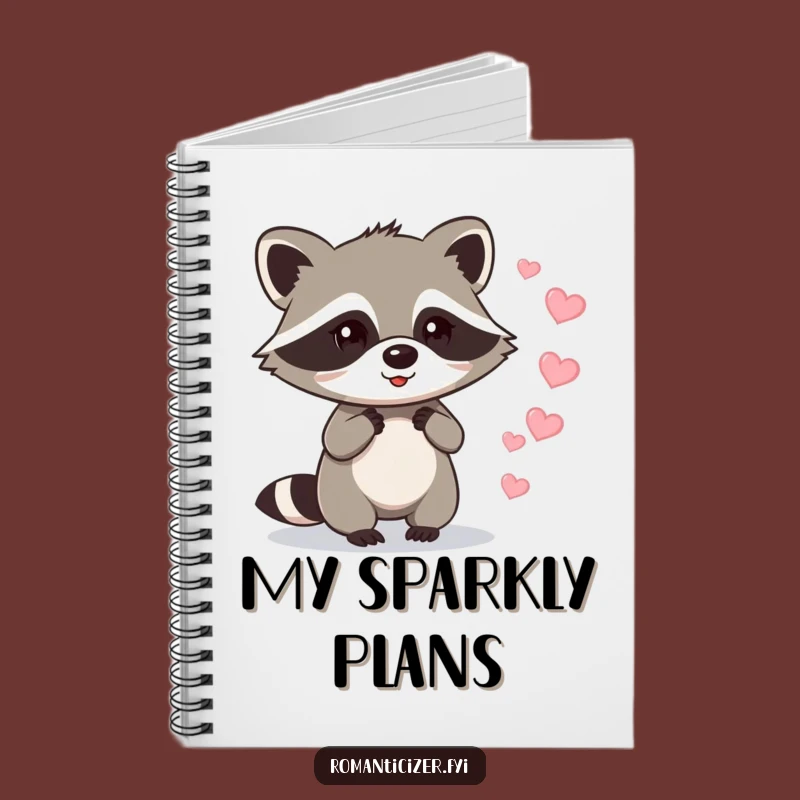 Funny Raccoon Love Notebook: Jot Down Affection, Perfect Funny Gift