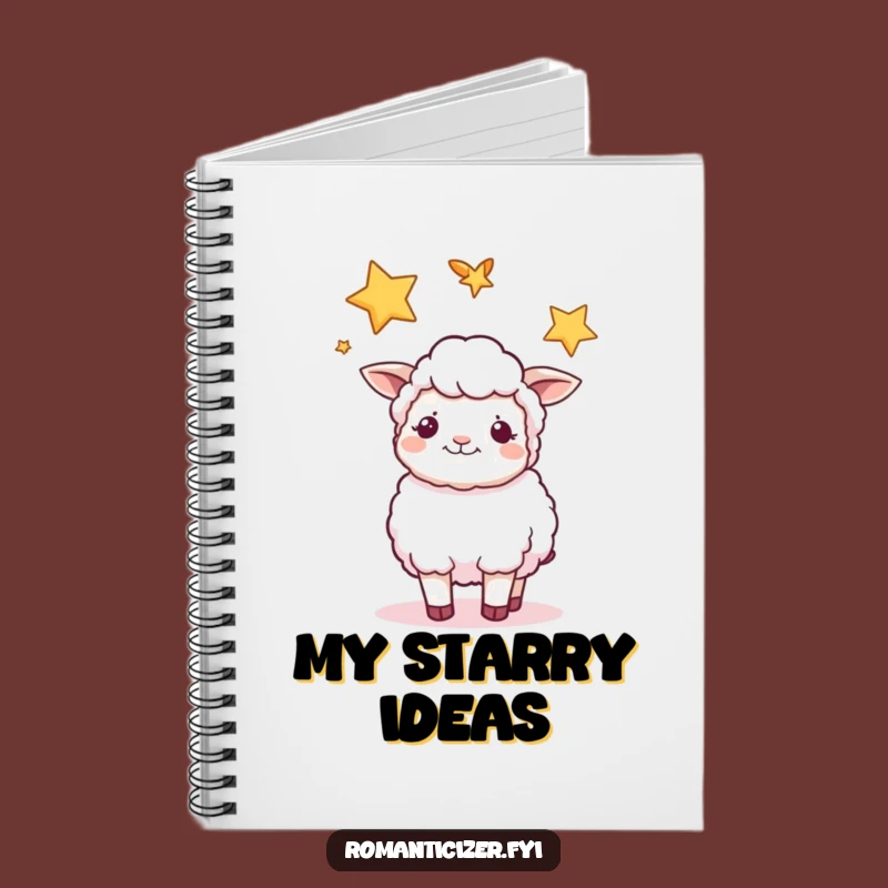 Funny Sheep Star Notebook: Jot Down Thoughts with Peaceful Charm