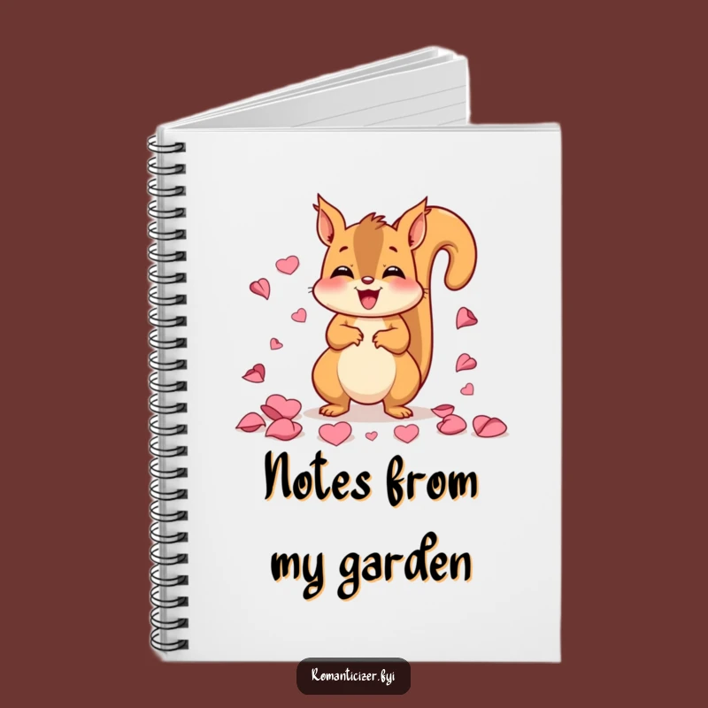 Funny Squirrel Petal Notes Notebook - Happy Journaling, Perfect Gift